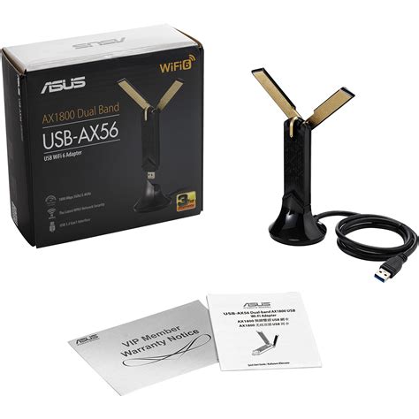 ASUS ROUTER/USB WiFi ADAPTER/AX1800/Dual band 2.4GHz & 5GHz/MU-MIMO/OFDMA/90IG06X0-MO0B00